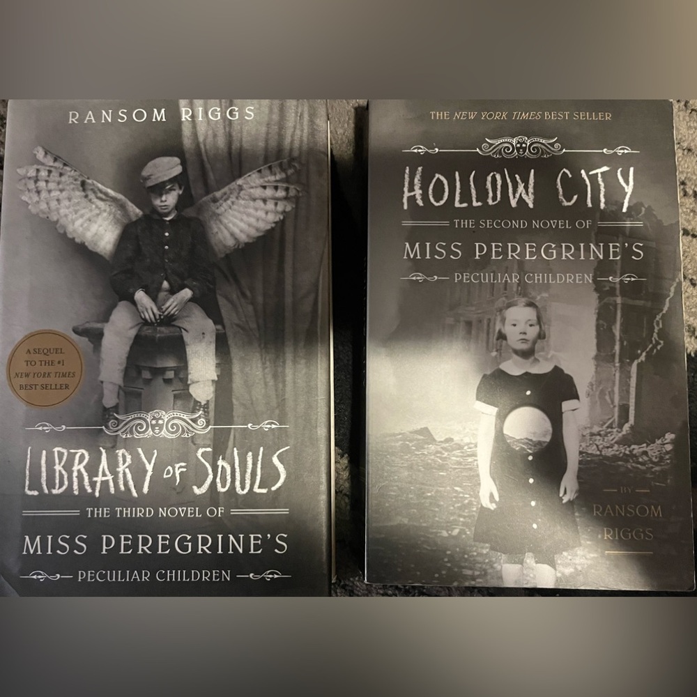 The second & third novels of “Miss Peregrine’s ri peculiar  children.